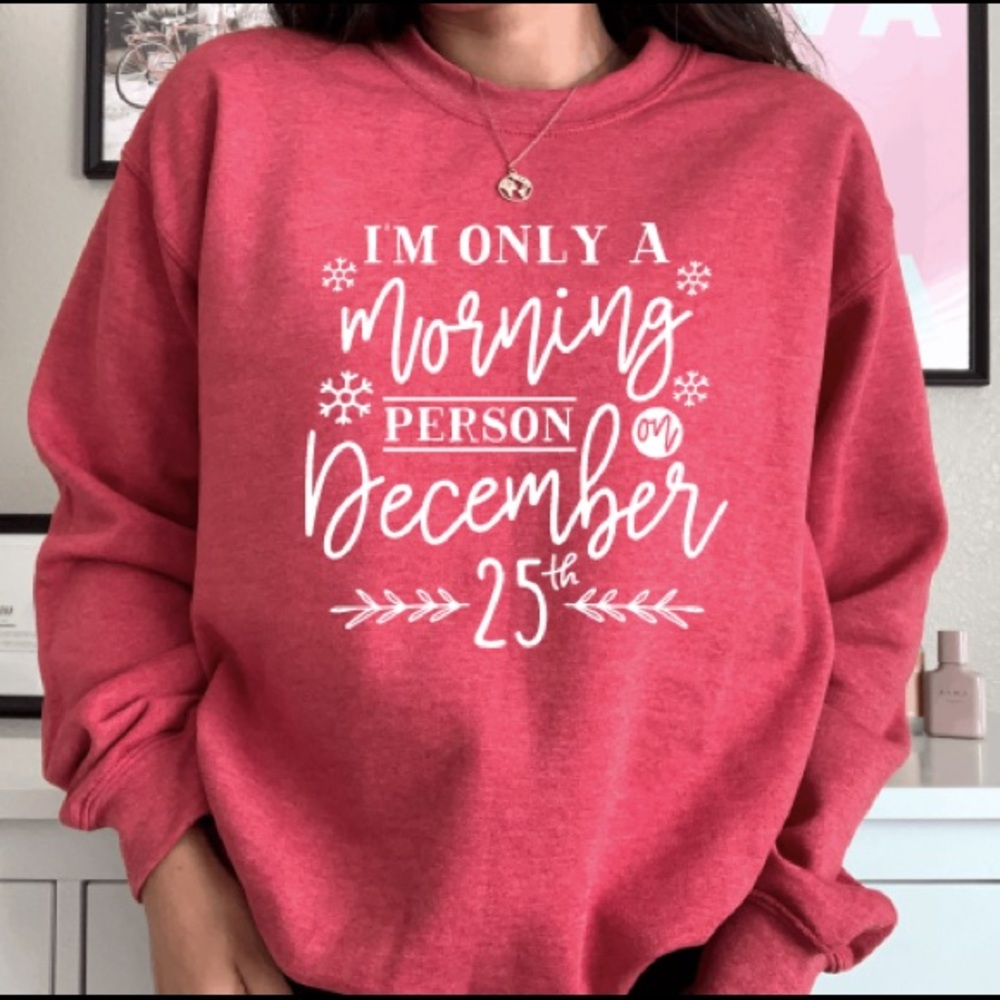 Red Holiday Sweater Crewneck